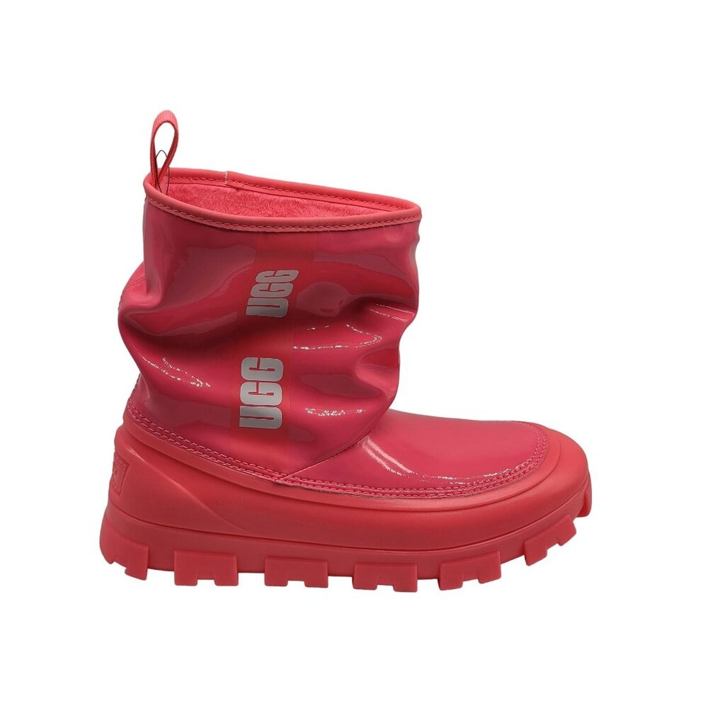 UGG Classic Brellah Mini Super Coral Rain Boots Pink Kids 1143697K‎ Size 6